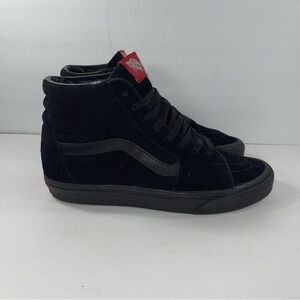 Vans Skate Sk8-Hi Shoe Black Suede Size 9.5